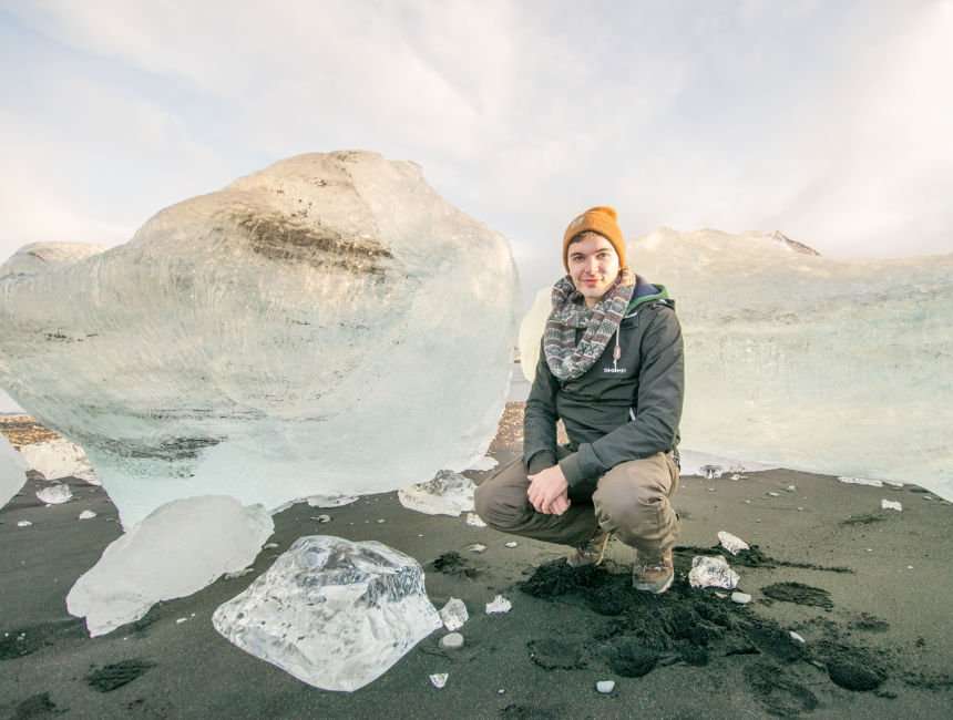 ijsschotsen jokulsarlon gletsjermeer ijsland