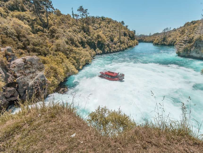 jet boat huka falls nieuw zeeland