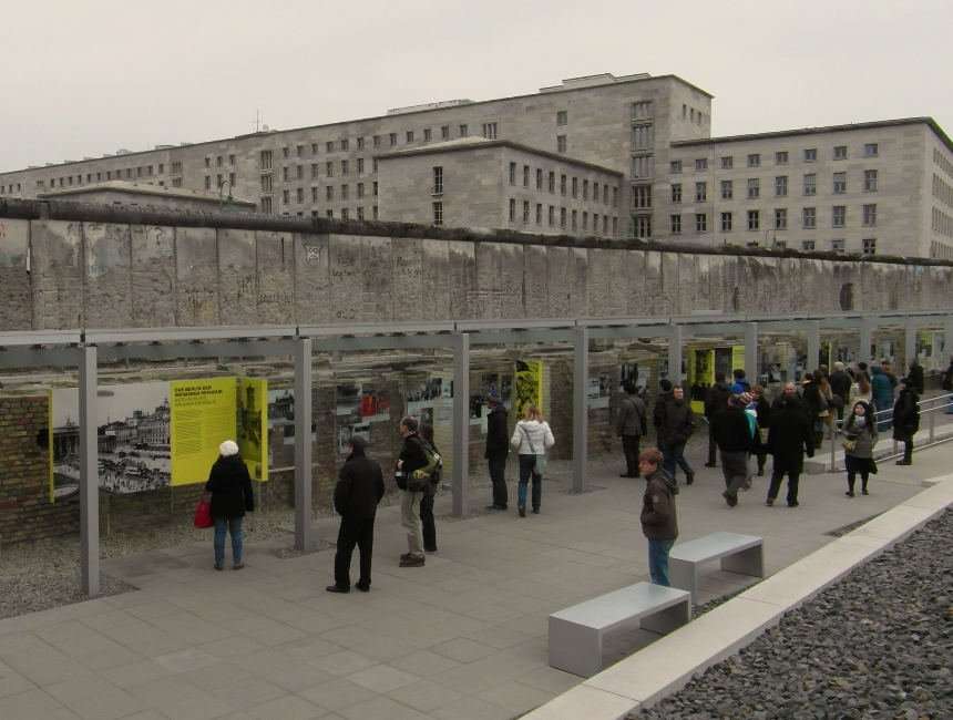 Niederkirchnerstraße restanten van de Berlijnse muur