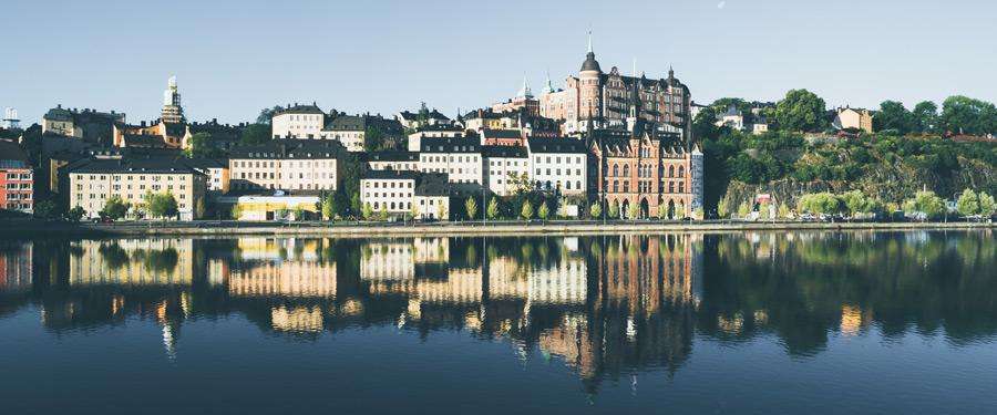 Zomers Stockholm. Alle huisjes zijn ontdooid en de hele stad leeft op!